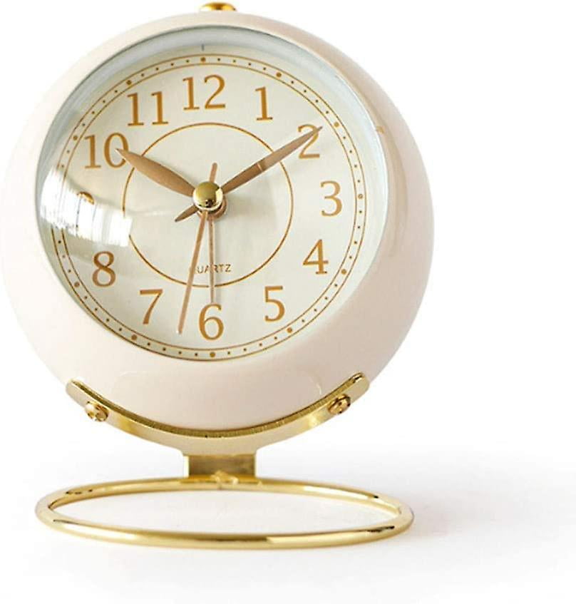 Slarm Clock, Small Quiet Table Clock Classic Retro Alarm Clock