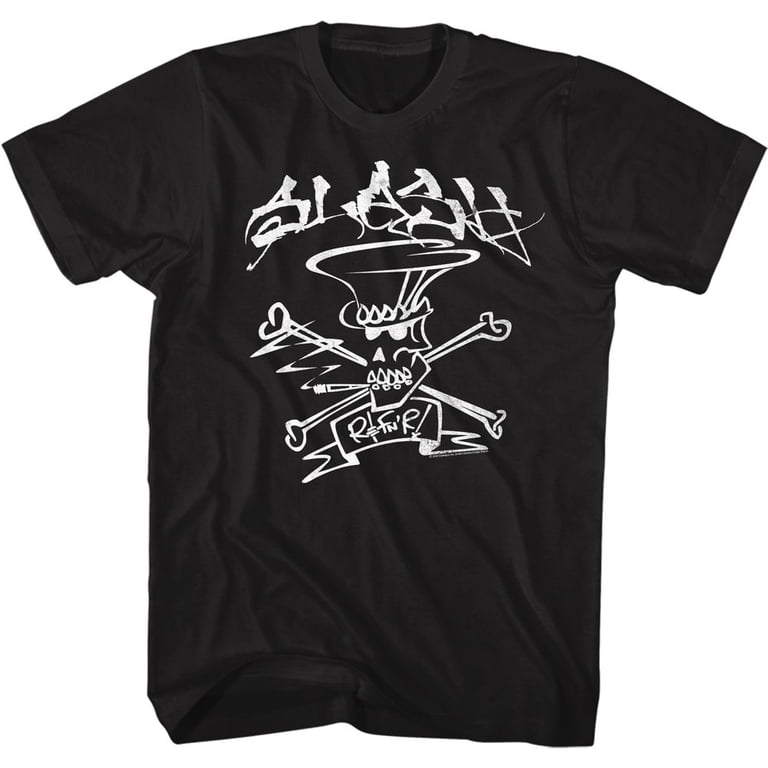 Slash Guns N Roses Black Adult T-Shirt 4Xl - Walmart.com