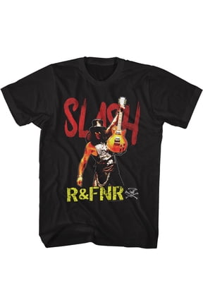 Slash Guns N Roses R and R Black Adult T-Shirt