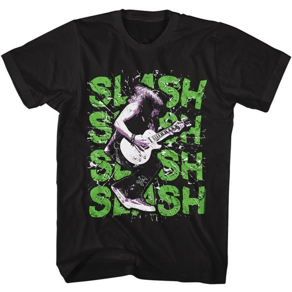 Slash Guns N Roses Shatter Black Adult T-Shirt 3Xlt