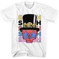 thumbnail image 1 of Slash Guns N Roses Slash Skull and Hat White Adult T-Shirt, 1 of 2