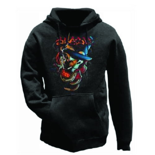 Slash Men's Smoker Hooded Sweatshirt Large Black
