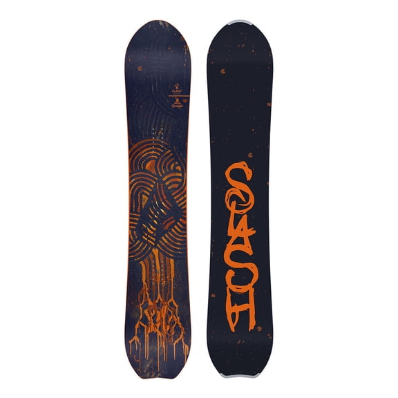 Slash by GiGi - Straight Snowboard, Backseat Camrock, Ash Wood Topsheet, Landing Strip - 159