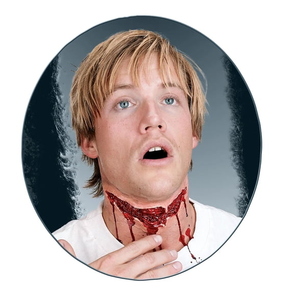 Slashed Neck Prosthetic Adult Halloween Accessory