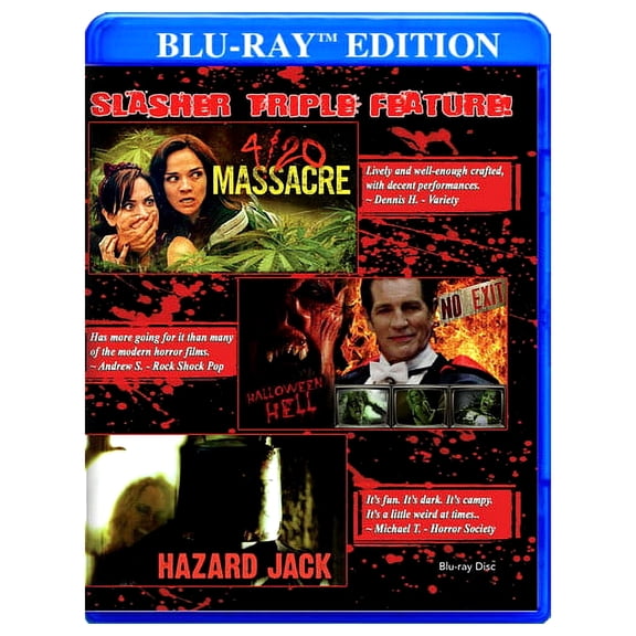 Slasher Triple Feature: 4/20 Massacre - Halloween Hell - Hazard Jack (Blu-ray), All Channel Films, Horror