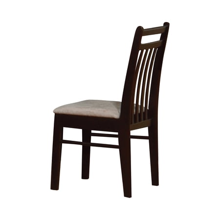 Slat Back Chair, Light Brown and Cappuccino