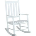 thumbnail image 1 of Slat Back Wooden Rocking Chair White, 1 of 2