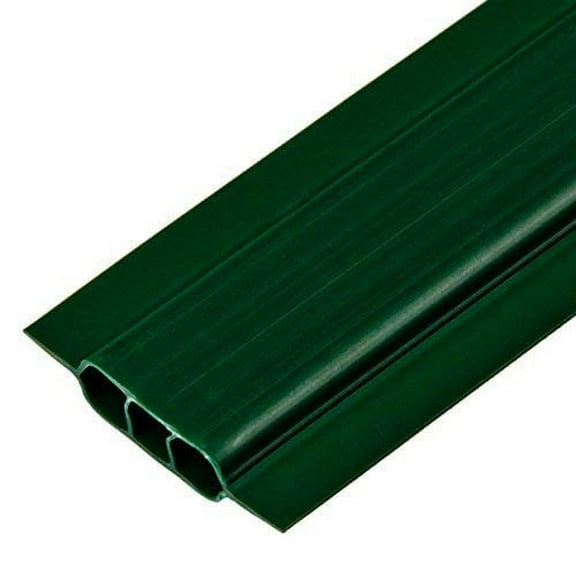 Slat Made in America Privacy Inserts for Chain-Link Fence, Double-Wall Vertical Bottom-Locking Slats with Wings for 4' Fence Height (Green)