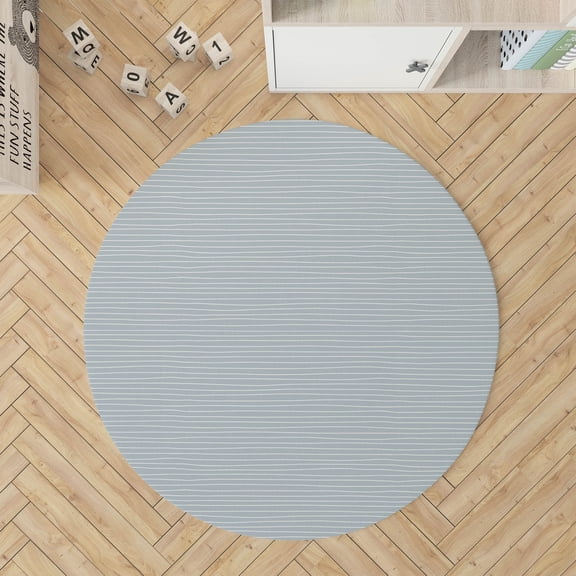 Slat Slate Blue Kids Play Mat