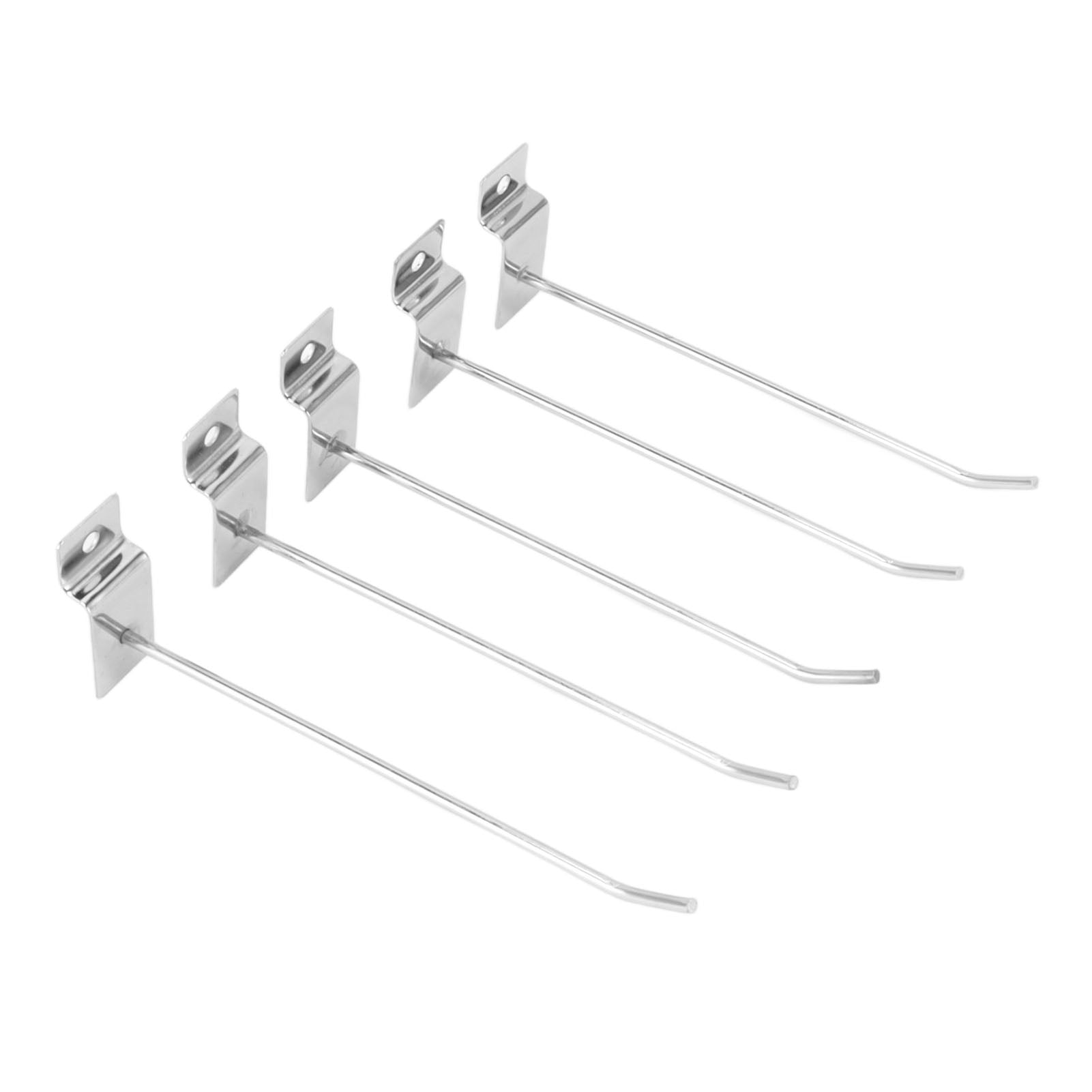 Slat Wall Hooks, Slat Wall Hanging Hooks Silver For Cell Phone Store