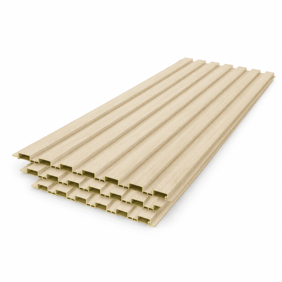 Slat Wall Panel 8-pack 108''x6.3'' Wood