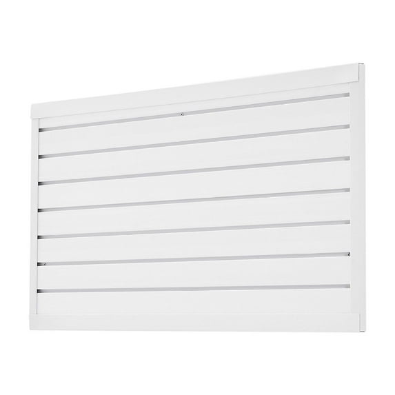 Slat Wall Paneling 2x4 ft, PVC White Garage Slatwall, 8ft² Modular Storage Panels