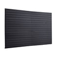 thumbnail image 1 of Slat Wall Paneling 8x4 ft, PVC Garage Slatwall, 32 sq ft Black Modular Wall Panels - Garage Storage & Organization, Workshop, Retail Display, 1 of 9
