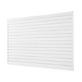 thumbnail image 1 of Slat Wall Paneling 8x4 ft, PVC White Garage Slatwall - 32ft² Modular Storage System, 1 of 9
