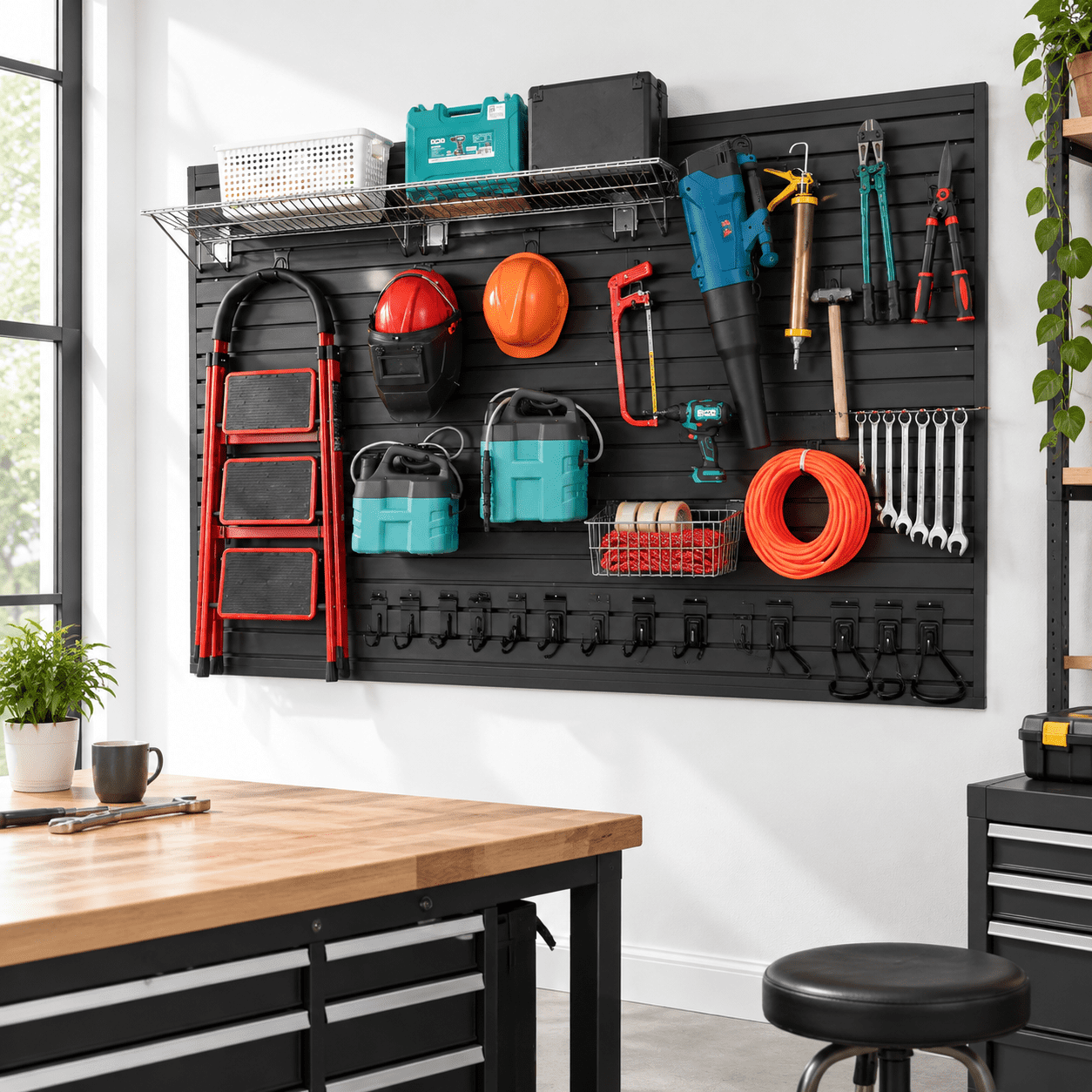 Slat Wall Paneling Garstorsystems Slatwall Panels Power Tool Organizer ...