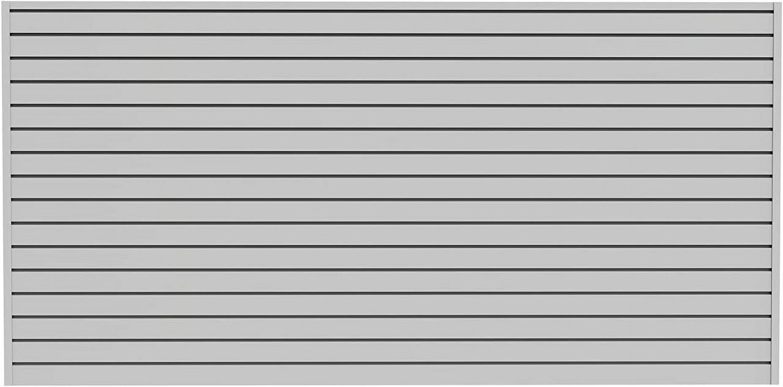 Slat Wall Panels Paneling Garage Storage PVC Wall Panels with 26Pcs Hooks, Slatwall Board Panel