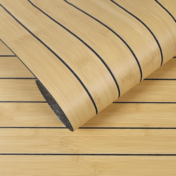Slat Wall Panels Peel and Stick Textured Grain Wall Panels 17''x118'' Self Adhesive Decorative Acoustic Slat Roll for Bedroom Living Room Office Accent Walls