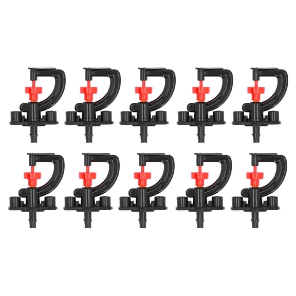 Slatcetga 10 Set Refraction Spray Nozzle G Type Micro Rotating Nozzle Watering Sprinkler for Greenhouse