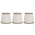 thumbnail image 1 of Slatcetga 3Pcs Small Lamp Shades Hand Crafted Exquisite Soft Lightweight Dustproof High Luminousness Table Lampshade, 1 of 8