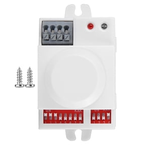 Slatcetga Microwave Radar Sensor Motion Detector Light Switch AC 220V-240V 360