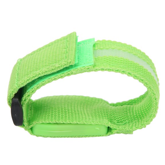 Slatcetga Outdoor Running LED Armband Adjustable Flashing Wristband Cycling Light up BraceletGreen