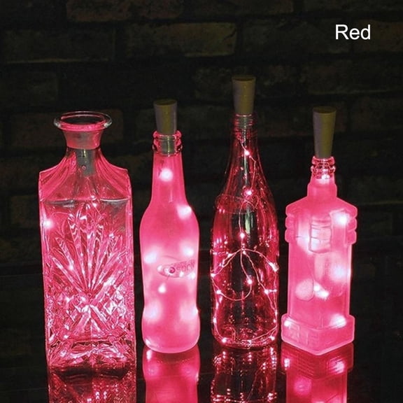 Slatcetga Solar Powered LED Cork Shaped LED String Light Wine Bottle Lamp Party Celebration Decor