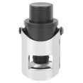 thumbnail image 1 of Slatcetga Stainless Steel Champagne Stopper Bottle Plug Sealer Push-type Inflatable Wine Plug (Black), 1 of 8
