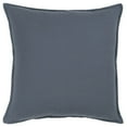 thumbnail image 1 of Slate Blue Solid Color Flange Edge Throw Pillow, 1 of 8