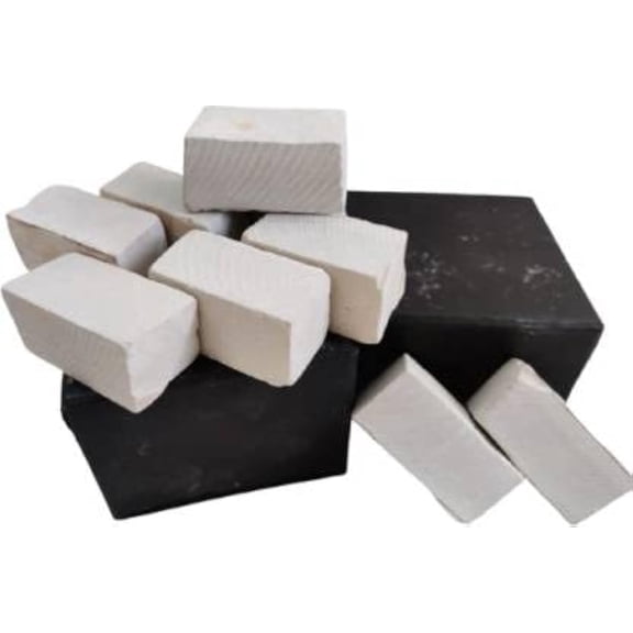 Slate Chalk White | Earthy Slate Cubes Billards Solid Chalk For A Classroom, Office | 20 Sticks