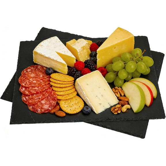 Slate Cheese Board Tray Charcuterie Boards, Natural Stone for Sushi, Party, Gift, Fruit, Meat