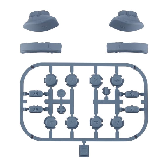 Slate Gray ABXY Direction Keys SR SL L R ZR ZL Triggers w/Tools for Nintendo Switch/OLED Joycon