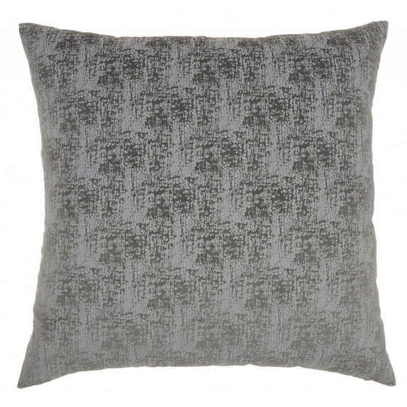 Slate Gray Distressed Gradient Throw Pillow