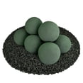 thumbnail image 1 of Slate Green, Ceramic Fire Balls | 5" Set of 8, 1 of 7