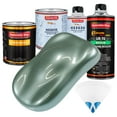 thumbnail image 1 of Slate Green Metallic Premium Quart URETHANE BASECOAT CLEARCOAT Auto Paint Kit, 1 of 6