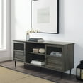 thumbnail image 1 of Slate Grey Split Panel Door TV Stand for TVs up to 64" by Manor Park, 1 of 6