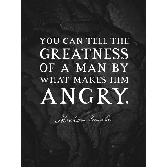 Slate Quote Abraham Lincoln Greatness Angry Extra Large XL Wall Art Poster Print
