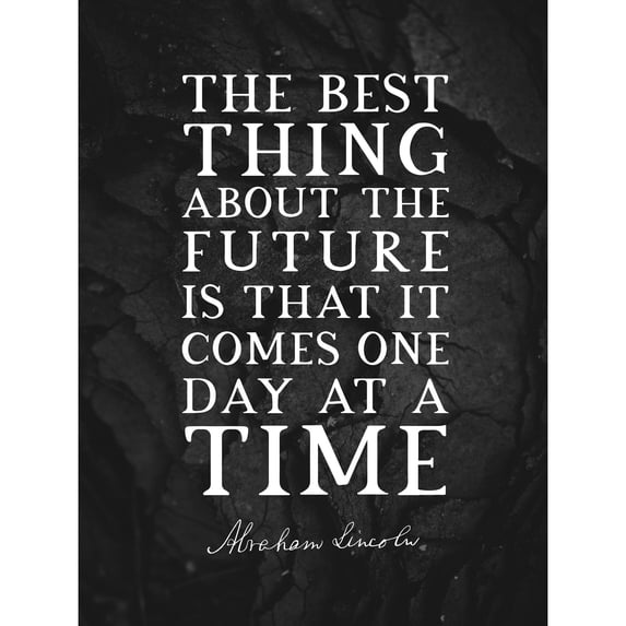 Slate Quote Abraham Lincoln The Future Extra Large XL Wall Art Poster Print