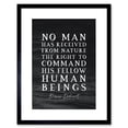 thumbnail image 1 of Slate Quote Denis Diderot Command Human Beings Artwork Framed Wall Art Print 9X7 Inch, 1 of 5