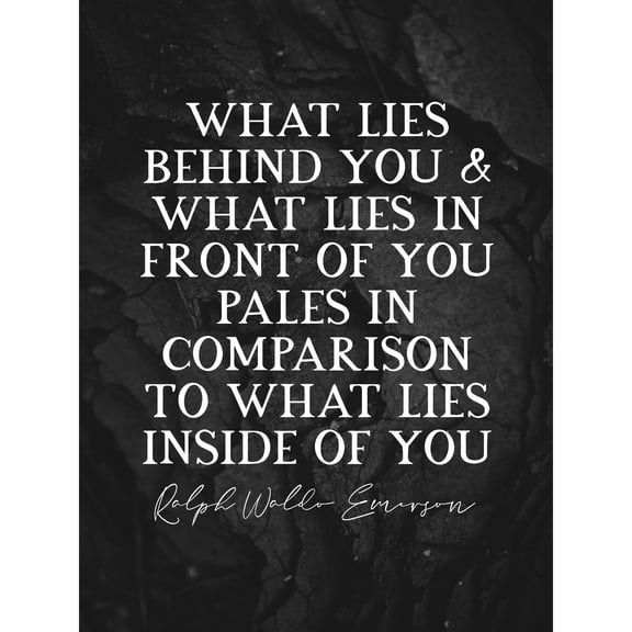 Slate Quote Emerson Lies Behind Front Inside Extra Large XL Wall Art Poster Print