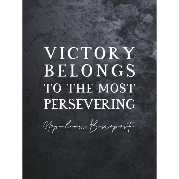 Slate Quote Napoleon Bonaparte Victory Extra Large XL Wall Art Poster Print