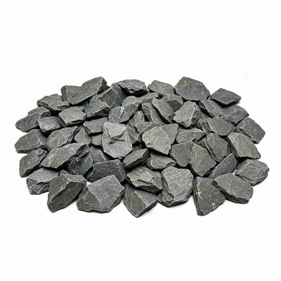 Slate Rock for Aquarium, Polished Natural Stone Rocks, 0.8lbs Fish Tank Decor, Aquascaping Rocks, Safe for Aquariums, Terrariums