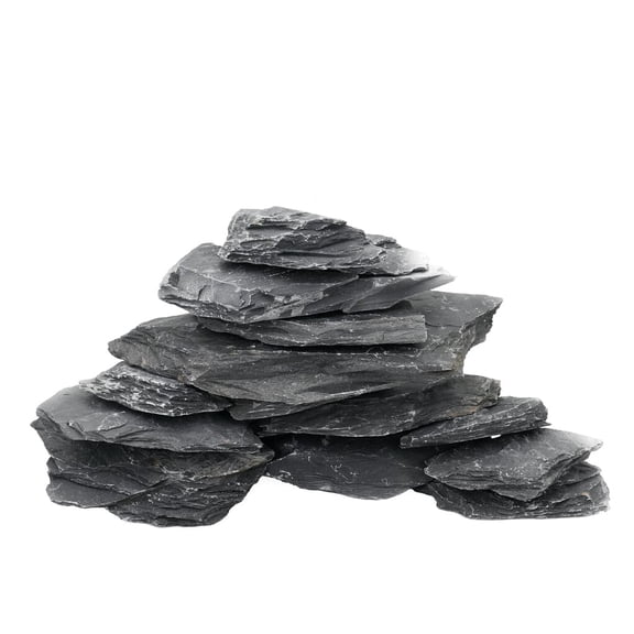 Slate Stone Reptile Basking Platform Rock 10LB(2-6 inches) Aquascaping Terrarium Decor