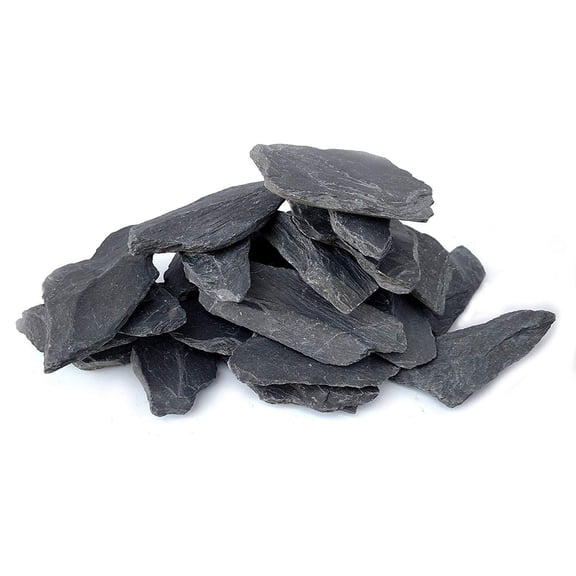 Slate Stone Rocks 3 to 5 Inch 5 Pounds Aquascaping and Terrarium Decor