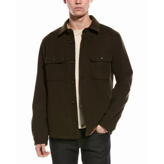 Slate & Stone mens  Brushed Shirt Jacket, m, Green
