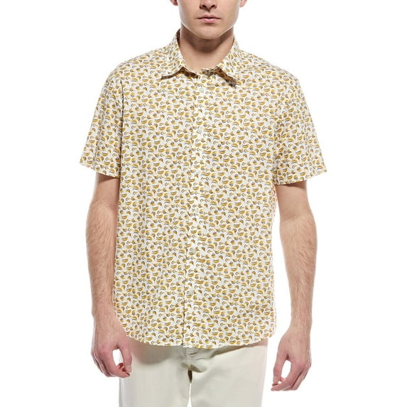 Slate & Stone mens Printed Poplin Shirt, m