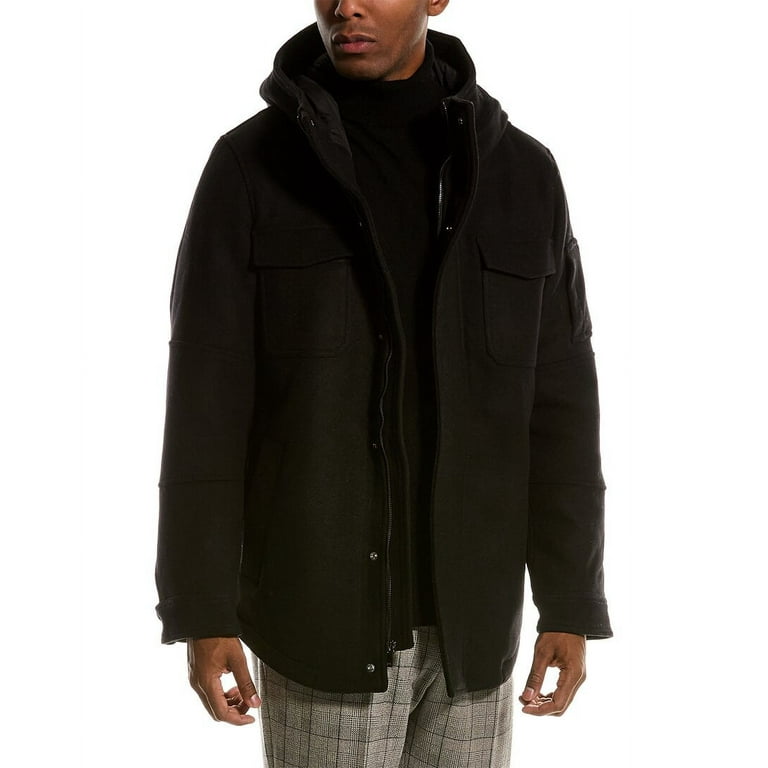 Slate Stone mens Wool Blend Duffle Coat S Black Walmart