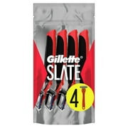 Slate by Gillette 3 Blade Men's Disposable Razor, 4 ct