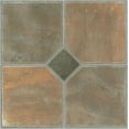 Slates Rustic Stone Vinyl Floor Tiles Self Stick Peek Flooring 12'' x 12'' 5Pack (100 Pieces