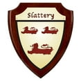 thumbnail image 1 of Slattery Irish Coat of Arms Shield Plaque - Rosewood Finish, 1 of 1