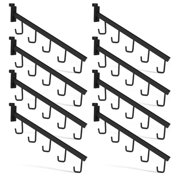 Slatwall 5-hook Waterfall Display Hooks 8-pack